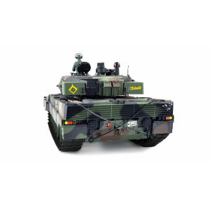 V7 Heng Long Leopard 2A6, Version Tarn in 1:16 mit BB-Einheit/IR-System, Schwingarme aus Metall, V7-Platine