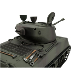 Taigen M4A3 Sherman (76mm), Version Tarn in der Metall-Edition 1:16 mit KWK Rauch, IR-System, Rohrrückzug und Xenonblitz, Platine V3 und Transportbox aus Holz