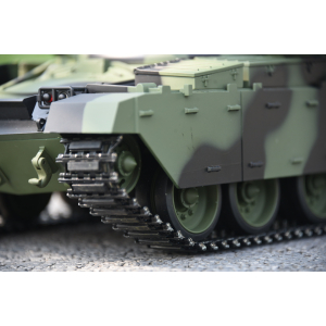 1/16 RC Chieftain PRO Edition BB/IR/Rohrrückzug, Metallketten mit Pads, Stahlgetriebe, Clark TK-50, Rauch und Sound