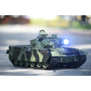 PRE-VENTE: 1/16 RC Chieftain PRO Edition BB/IR/Recul de canon, chenille metal avec pad, transmission en acier, platine Haya 6.3 sons et fumée