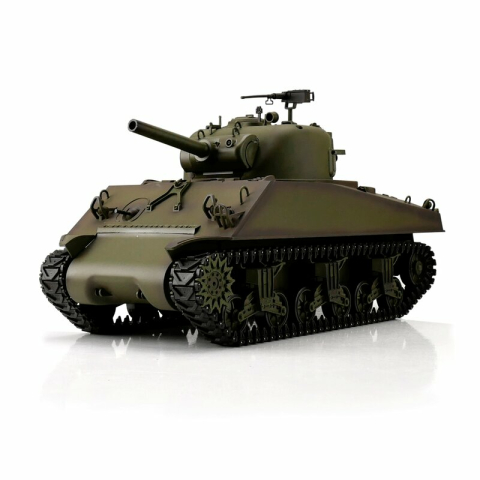 Heng Long M4A3 Sherman 105mm 1:16 with BB unit and IR system, V7 metal tracks and gearboxes 