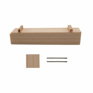 Bundeswehr - ammunition box kit made of wood, approx. 7.1 x 1.5 x 1.5 cm, unpainted