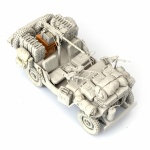 SOL - 1/16 Willys Jeep SAS I avec un figurine et équipement, kit de résine 