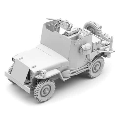 SOL - 1/16 Willys Jeep 1/4ton armored truck with equipment, kit of Resin 