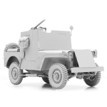 SOL - 1/16 Willys Jeep 1/4ton armored truck with equipment, kit of Resin 