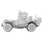 SOL - 1/16 Willys Jeep blindé avec équipement, kit de résine 