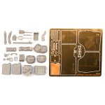 SOL - 1/16 Willys Jeep blindé avec équipement, kit de résine