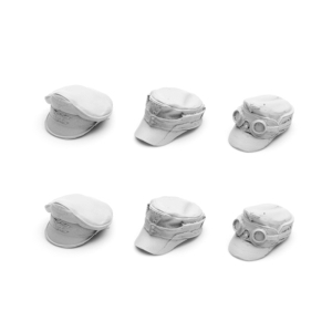 SOL - 1/16 German cap, set of 6 made of resin 