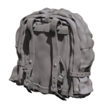 SOL - 1/16 German M39 ponyfur backpack, 4 pcs. made of resin 