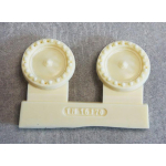 StuG III / Panzer III late version - wheel hub with screws, made of resin in 1/16