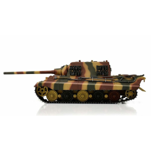 Taigen Jagdtiger, camouflage version metal edition 1:16 with gun smoke system. BB unit, V3 board and transport wooden box