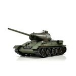 Taigen T-34/85 with gun smoking system, version green metal edition 1:16 with BB unit and transport wooden box