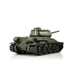 Taigen T-34/85 with gun smoking system, version green metal edition 1:16 with BB unit and transport wooden box