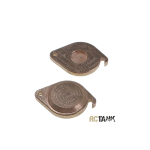 Panther II - cover for track tensioner, 2 pcs made of brass in 1/16 Aero-Mate