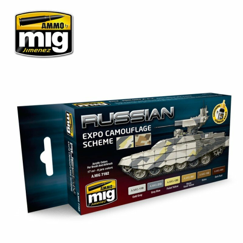 Painting kit Russian expo camouflage scheme, content 102 ml
