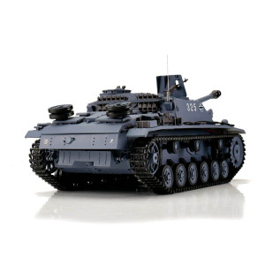 Heng Long StuG III, version V7 grey in 1:16 with BB-unit /IR, steel gearbox and track tensioning system