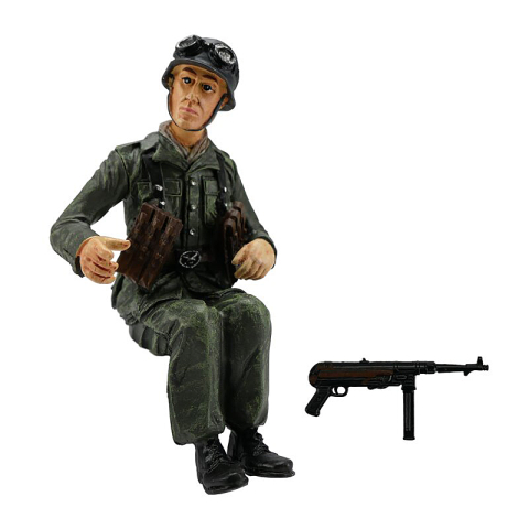 Crew for the VW swimming car (Schwimmwagen) in 1:16, Wehrmacht gunner, painted 