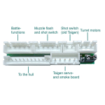 ElMod - FX Taigen adapter board for Taigen tanks with 360° turret and standard mechanics