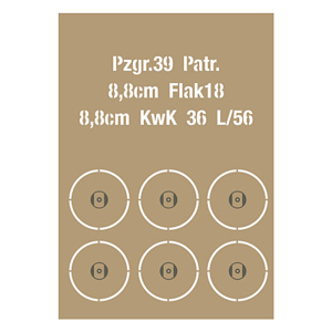 SOL - 1/16 Box for German 8.8 KwK 36 L/56 AT for Tiger I, set made of resin and metal  