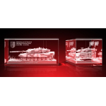 Leopard 2A6 - Carré en verre (100x50x50mm)