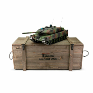 Metal edition V3 LEOPARD 2A6  BB unit 1:16 - 2.4 GHz with full metal lower hull and turret + gun smoking system+ 4.1 steel gearboxes + metal tracks + metal sprocket/Idler wheels + metal road wheels