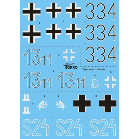 Tiger I decal / Stickers