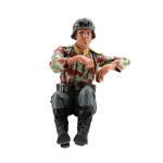 Crew for the VW swimming car (Schwimmwagen) in 1:16, driver Luftwaffe tarn (Italy), painted