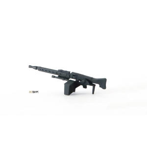 MG-3 with metal carriage in 1:16, assembled and black...