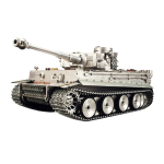 HL Tiger I full metal edition with gun smoking system, recoil unit by servos, lipo 7000, steel MASTER gearboxes
