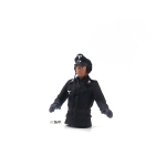 Figur 1/16 - Deutscher Panzerkommandant, Halbfigur, montiert und handbemalt