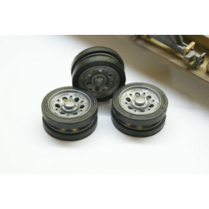 Panzer III / StuG III - metal spare wheel with rubber