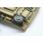 Panzer III / StuG III - metal spare wheel with rubber