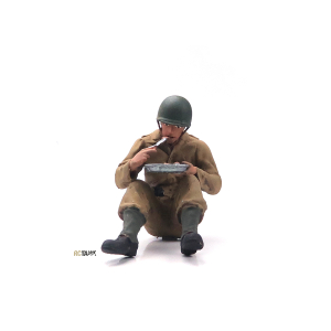 Figurine 1/16 -Soldat US, assemblé et peint...