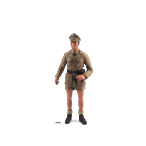 Figur 1/16 - Deutscher Soldat Afrika, montiert und...