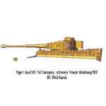 (122) TIGER I Ausf.H1. 1st company schwere Panzerabteilung 503 1943 Kursk