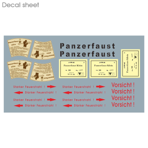 SOL - 1/16 German wooden box with Panzerfaust and decal sheet, set made of resin