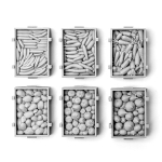 SOL - 1/16 German vegetable boxes, 6 pcs of resin