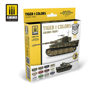 Farbenset Tiger I, Inhalt 12x 17ml 
