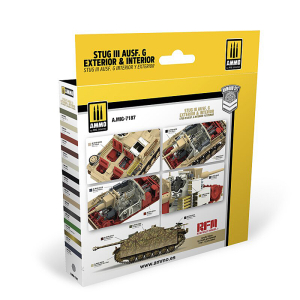 Colors set for StuG III Ausf. G Exterior & Interior Set, content 204ml