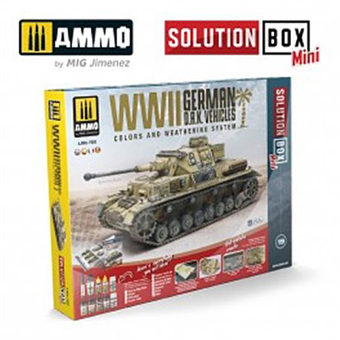 Farbenset SOLUTION BOX MINI – WWII German D.A.K. Vehicles