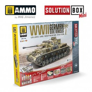 Farbenset SOLUTION BOX MINI – WWII German D.A.K. Vehicles