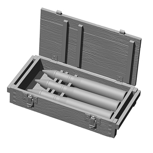 SOL - 1/16 Deutsche 7.5cm KwK40 Stuk40 L48 mit Box, Set aus Resin