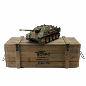 Taigen Jagdpanther in der Metall-Edition in 1:16 mit BB Einheit sowie V3-Platine + Holzkiste