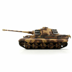 Taigen Königstiger, Version Tarn 44 in der Metall-Edition 1:16 mit KwK Rauchsystem, IR-System, Rohrrückzug und Xenonblitz, V3-Platine und Transportbox aus Holz