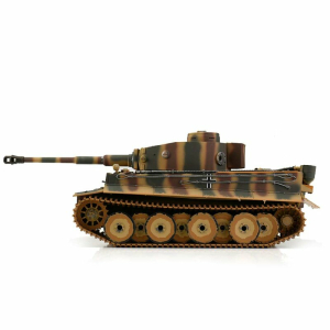 2.4 GHz Tiger I early version V3 Tarn + metal lower hull + Metal Gearboxes + BB 6mm system + Smoke and sound