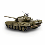 Heng Long T-72  in 1:16 with BB-IR unit and V7 board metal tracks/Gearboxes