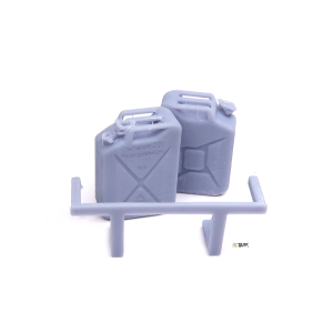 2 Kanister mit Halterung in 1/16 aus Resin