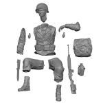 SOL - 1/16 U.S. Army Gunner Cal. 50