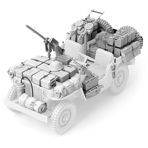 SOL - 1/16 Conversion kit 2 for British SAS 1/4 t Utility...