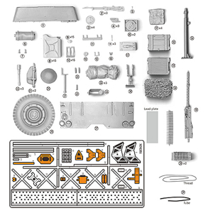 SOL - 1/16 Conversion kit 2 for British SAS 1/4 t Utility...